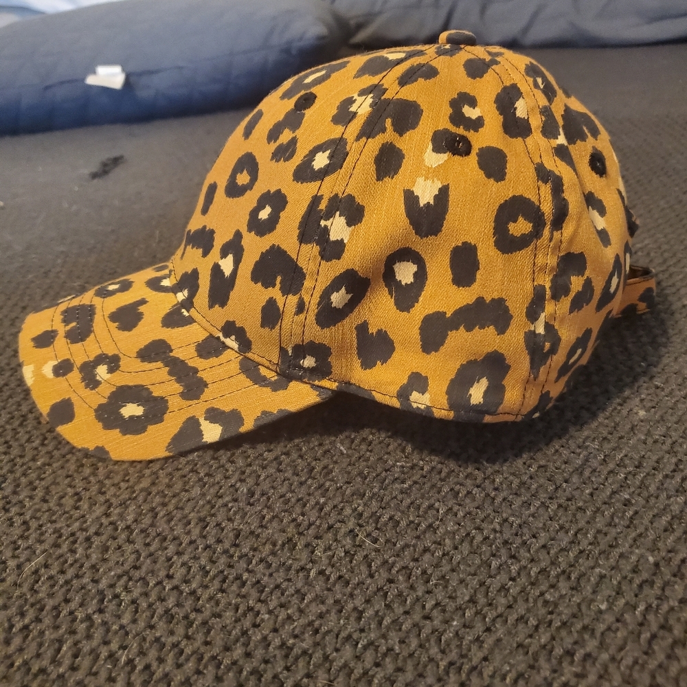 Cheetah print ball cap